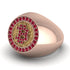Glamorous Ruby Bitcoin Ring - Dominic No. 29 image 3