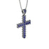 Glamorous Sapphire Cross Pendant - Raymond No. 15 image 2