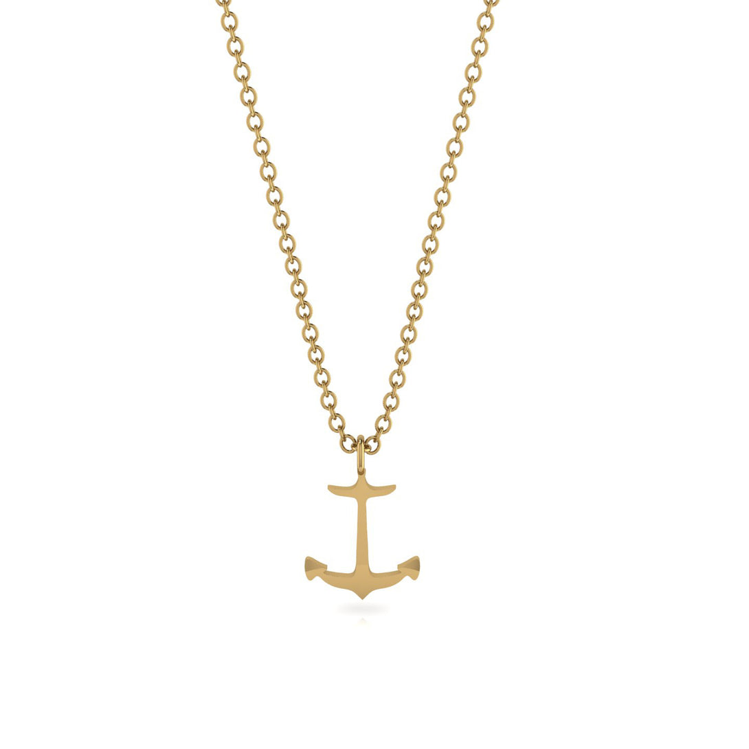 Gold Anchor Necklace - Anchor No. 1