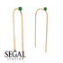 Hanging Emerald Earrings - Alaia No. 4 image 2