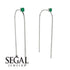 Hanging Emerald Earrings - Alaia No. 6 image 2