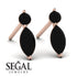 Hanging Marquise Black Diamond Earrings - Lacey No. 8 image 2