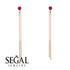 Hanging Ruby Earrings - Alaia No. 11 image 4