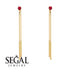 Hanging Ruby Earrings - Alaia No. 10 image 4