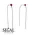 Hanging Ruby Earrings - Alaia No. 12 image 2