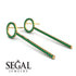 Hanging Circle Emerald Earrings - Lilah No. 4 image 2