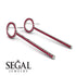 Hanging Circle Ruby Earrings - Lilah No. 12 image 2
