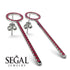 Hanging Circle Ruby Earrings - Lilah No. 12 image 4