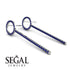 Hanging Circle Sapphire Earrings - Lilah No. 15 image 2