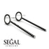 Hanging Circle Black Diamond Earrings - Lilah No. 9 image 2