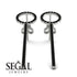 Hanging Circle Black Diamond Earrings - Lilah No. 9 image 3