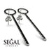 Hanging Circle Black Diamond Earrings - Lilah No. 9 image 4