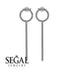 Hanging Circle Diamond Earrings - Lilah No. 3 image 11