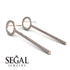 Hanging Circle Diamond Earrings - Lilah No. 2 image 2