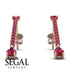 Hanging Oval Ruby Earrings - Tatiana No. 56 image 11