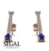 Hanging Oval Sapphire Earrings - Tatiana No. 62 image 11