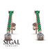 Hanging Oval Diamond Earrings - Tatiana No. 5 image 11