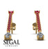 Hanging Oval Diamond Earrings - Tatiana No. 10 image 11