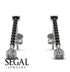 Hanging Oval Diamond Earrings - Tatiana No. 9 image 11