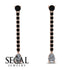 Hanging Oval Diamond Earrings - Tatiana No. 8 image 4