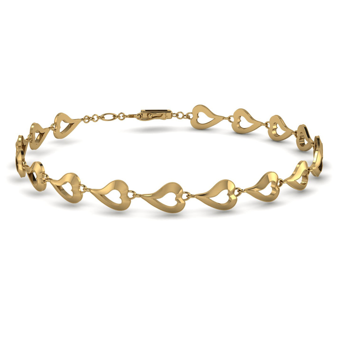 Heart Gold Braclet  - Nola No. 1