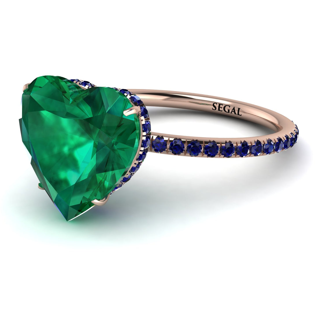 Heart Shape Emerald Ring - Noelle No. 65