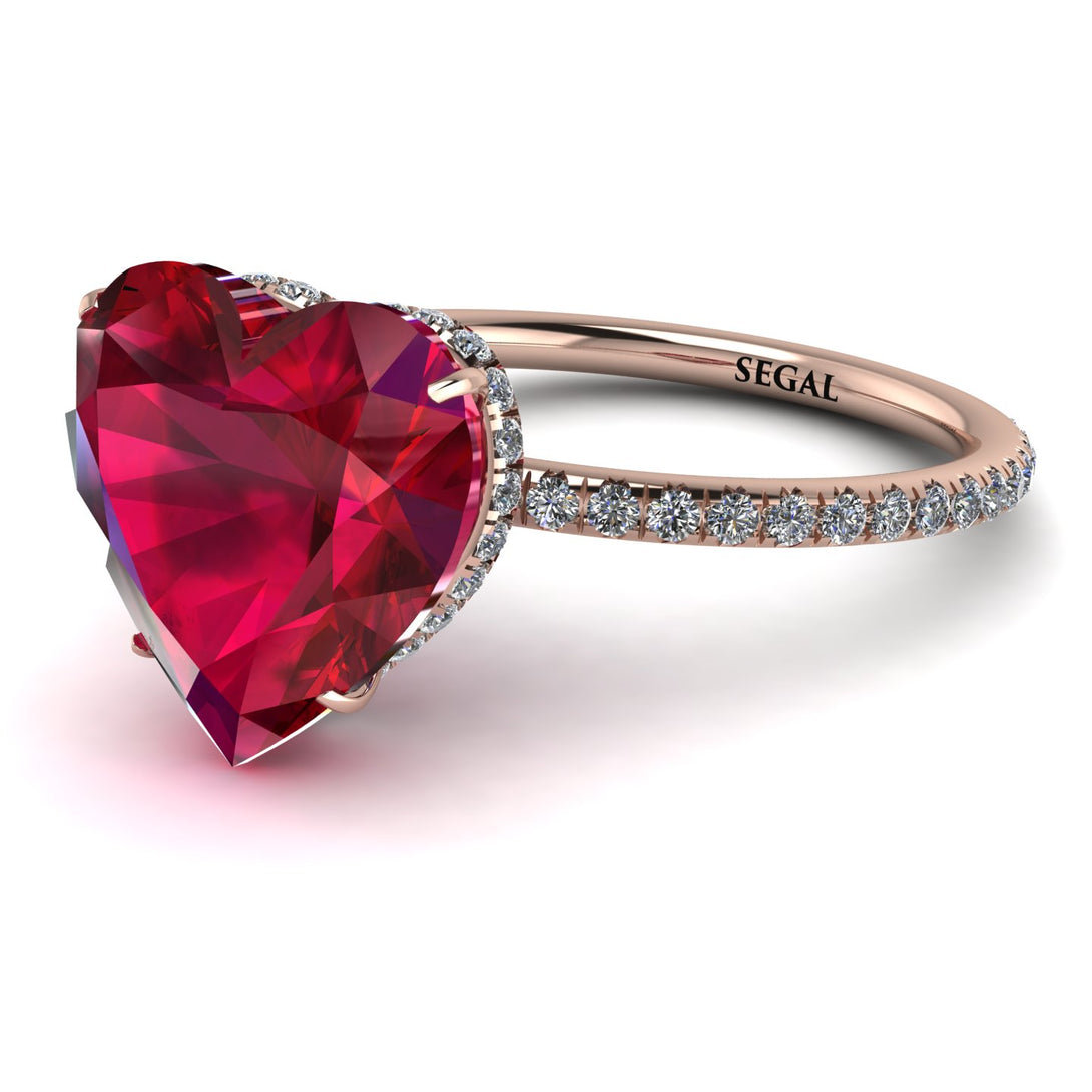 Heart Shape Ruby Ring - Noelle No. 11