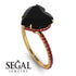 Heart Shape Black Diamond Ring - Noelle No. 52 image 2