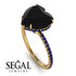 Heart Shape Black Diamond Ring - Noelle No. 67 image 2