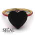 Heart Shape Black Diamond Ring - Noelle No. 52 image 3