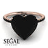 Heart Shape Black Diamond Ring - Noelle No. 38 image 19