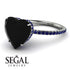 Heart Shape Black Diamond Ring - Noelle No. 69 image 10