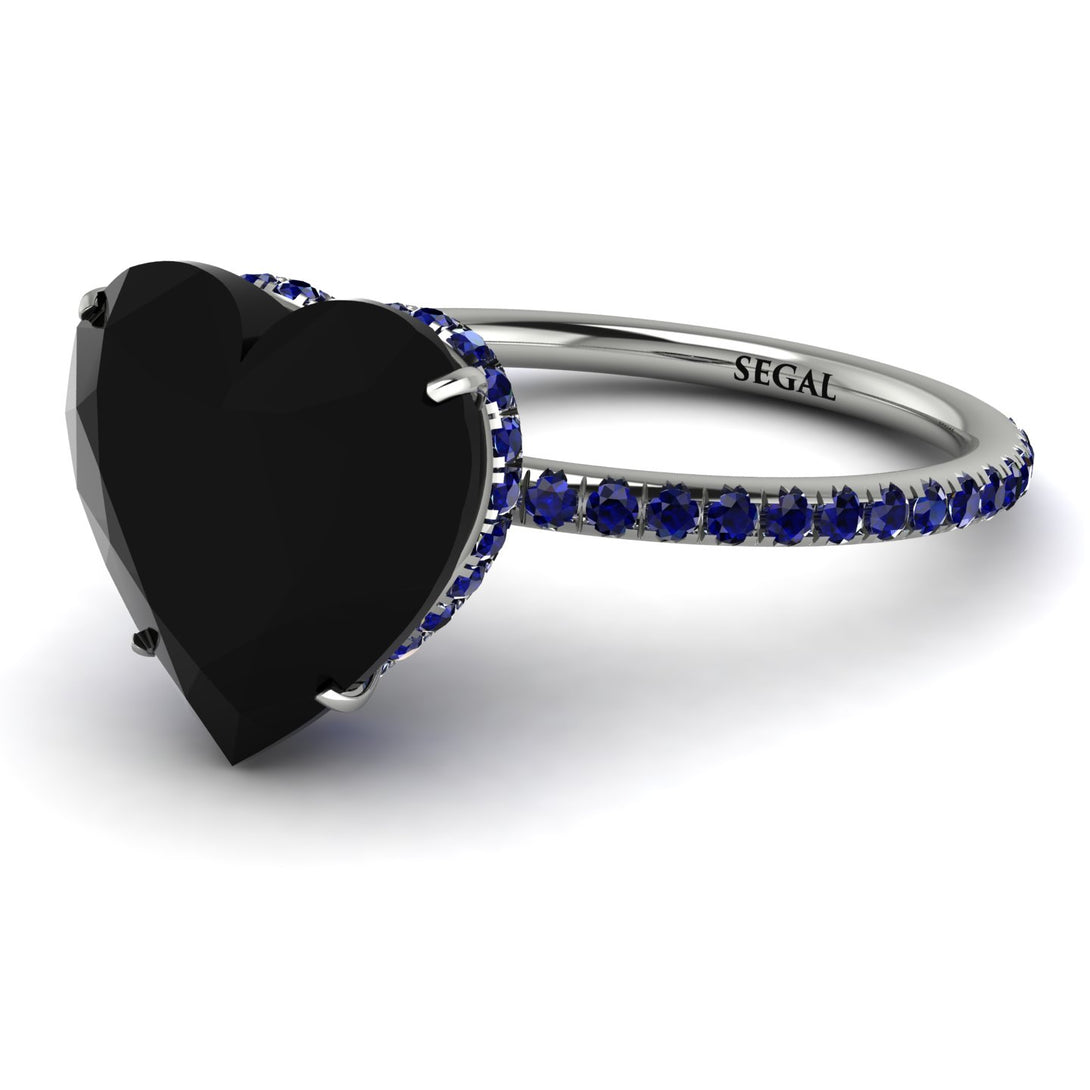 Heart Shape Black Diamond Ring - Noelle No. 69