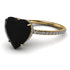 Heart Shape Black Diamond Ring - Noelle No. 7 image 12