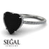 Heart Shape Black Diamond Ring - Noelle No. 9 image 11