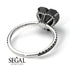 Heart Shape Black Diamond Ring - Noelle No. 39 image 7