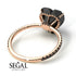 Heart Shape Black Diamond Ring - Noelle No. 38 image 7