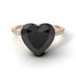 Heart Shape Black Diamond Ring - Noelle No. 8 image 2
