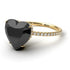 Heart Shape Black Diamond Ring - Noelle No. 7 image 1