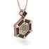 Hexagon Black Diamond Bitcoin Pendant - Jeremiah No. 26 image 2