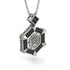 Hexagon Black Diamond Bitcoin Pendant - Jeremiah No. 27 image 2
