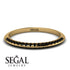 Hidden Black Diamond Wedding Band - Anastasia No. 7 image 2