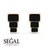 Hidden Diamonds Emerald Black Diamond Earrings - Briella No. 7 image 6