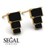 Hidden Diamonds Emerald Black Diamond Earrings - Briella No. 7 image 5