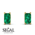 Hidden Diamonds Emerald Cut Emerald Earrings - Angel No. 64 image 13