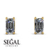 Hidden Diamonds Emerald Cut Diamond Earrings - Angel No. 31 image 13