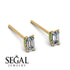Hidden Diamonds Emerald Cut Diamond Earrings - Angel No. 16 image 2