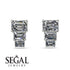 Hidden Diamonds Emerald Diamond Earrings - Briella No. 3 image 5