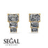 Hidden Diamonds Emerald Diamond Earrings - Briella No. 1 image 6