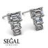 Hidden Diamonds Emerald Diamond Earrings - Briella No. 3 image 2